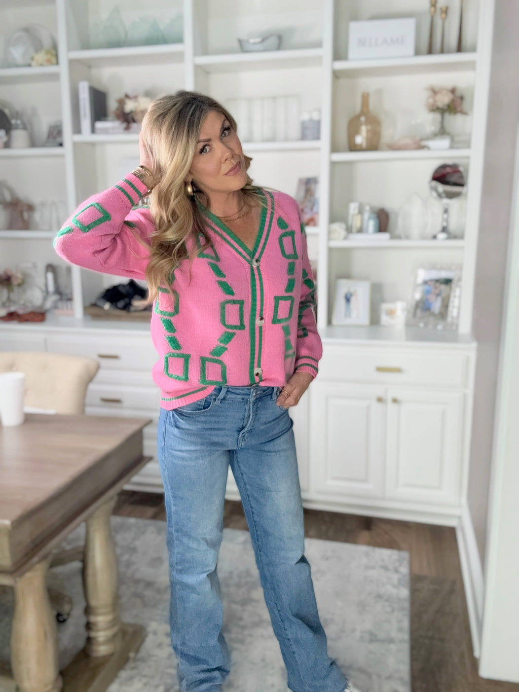 White Bookworm Cardigan