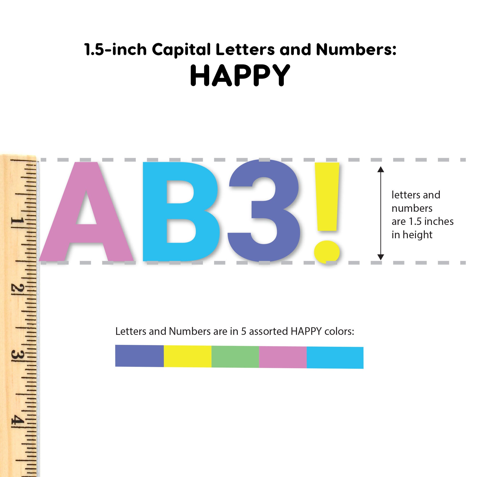 Bulletin Board Letters – 1.5 inch