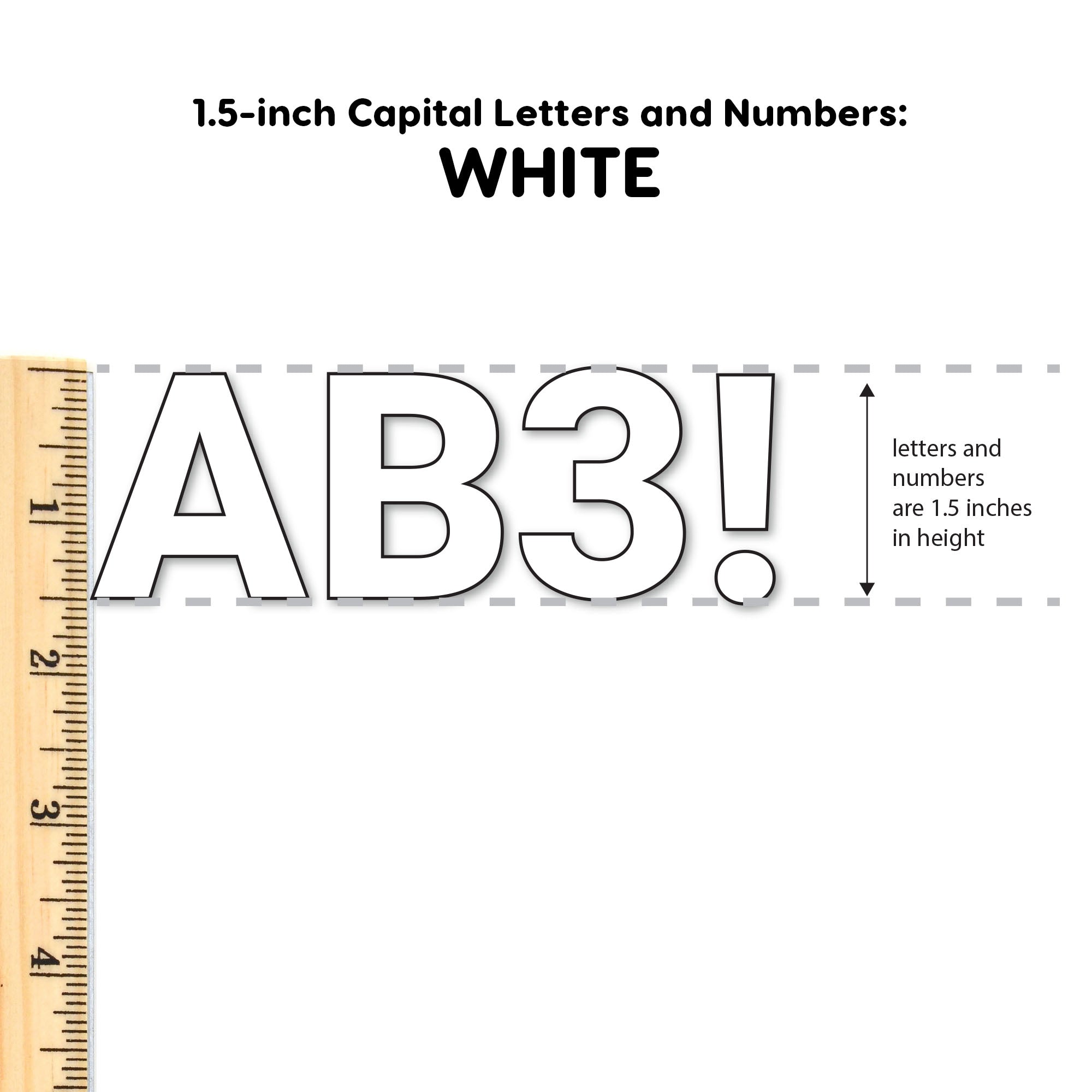 Bulletin Board Letters – 1.5 inch