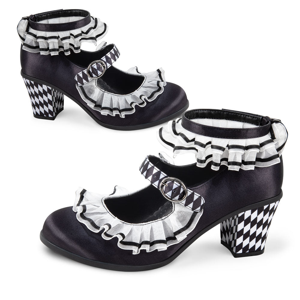 Chocolaticas® Mid Heels Arlequin Women's Mary Jane Pump
