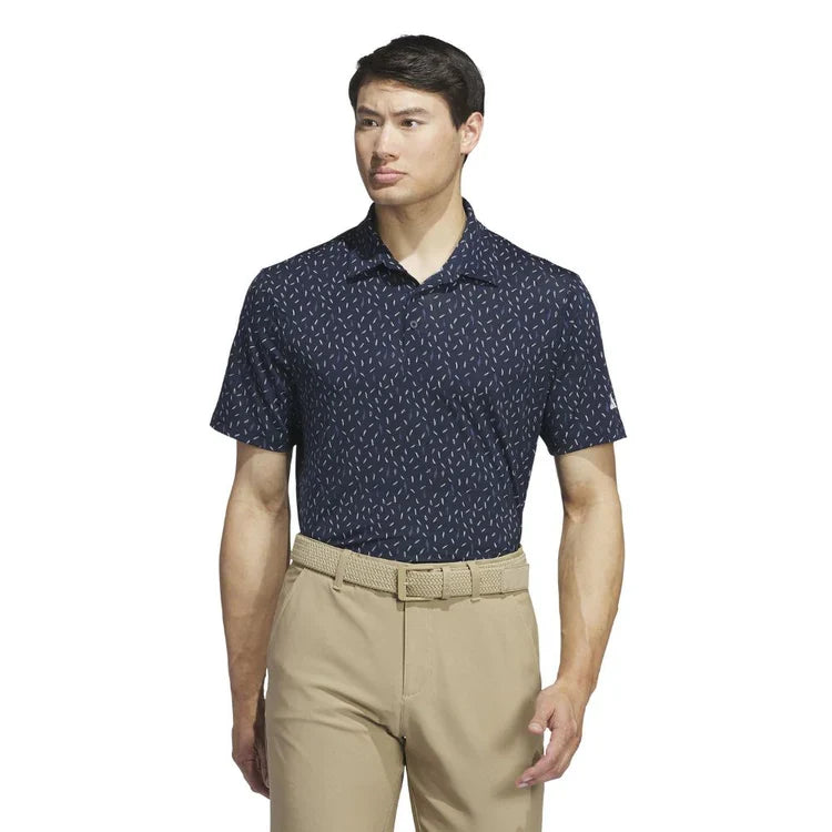 Adidas Ultimate365 Allover Print Golf Polo Shirt