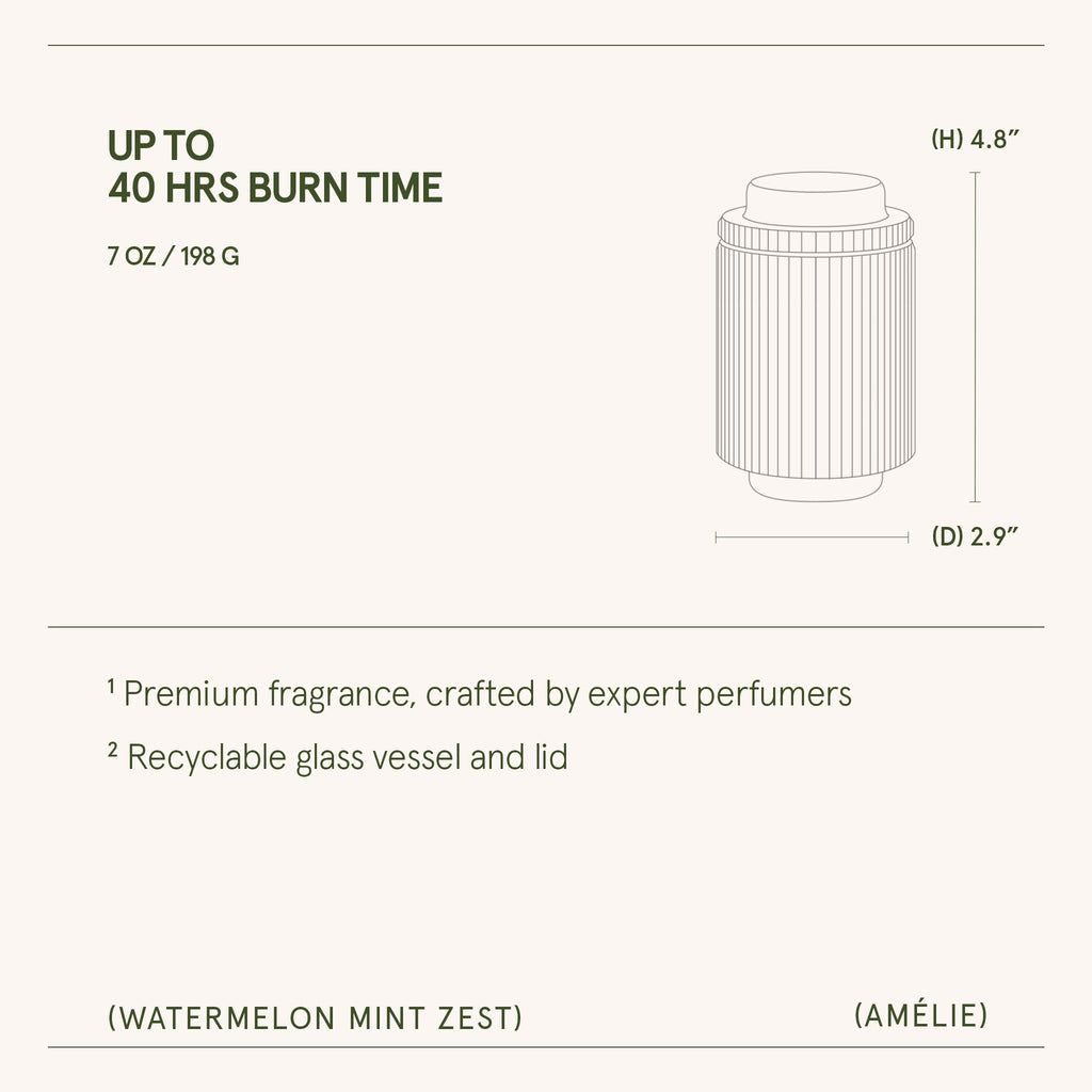 Amélie – Watermelon Mint Zest Candle