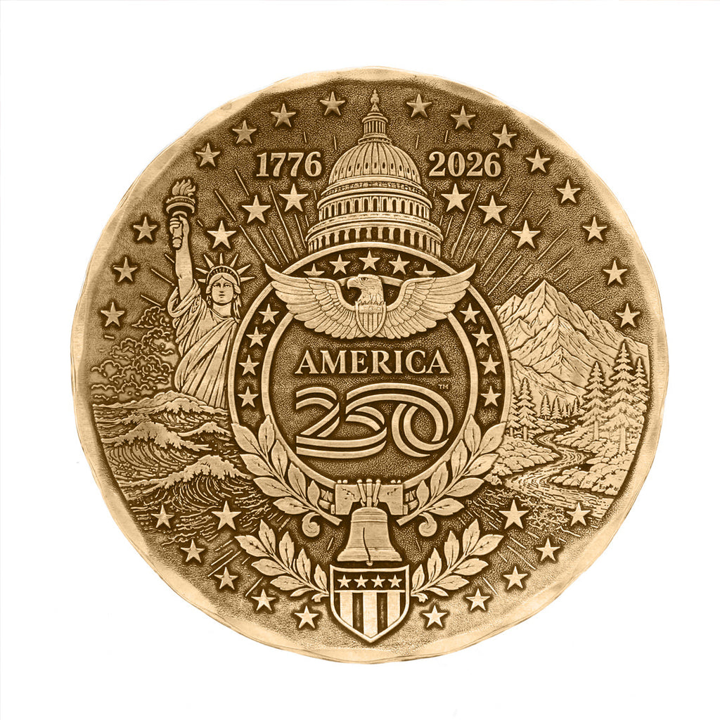 America250 Sea to Shining Sea Commemorative Coaster (Bronze)
