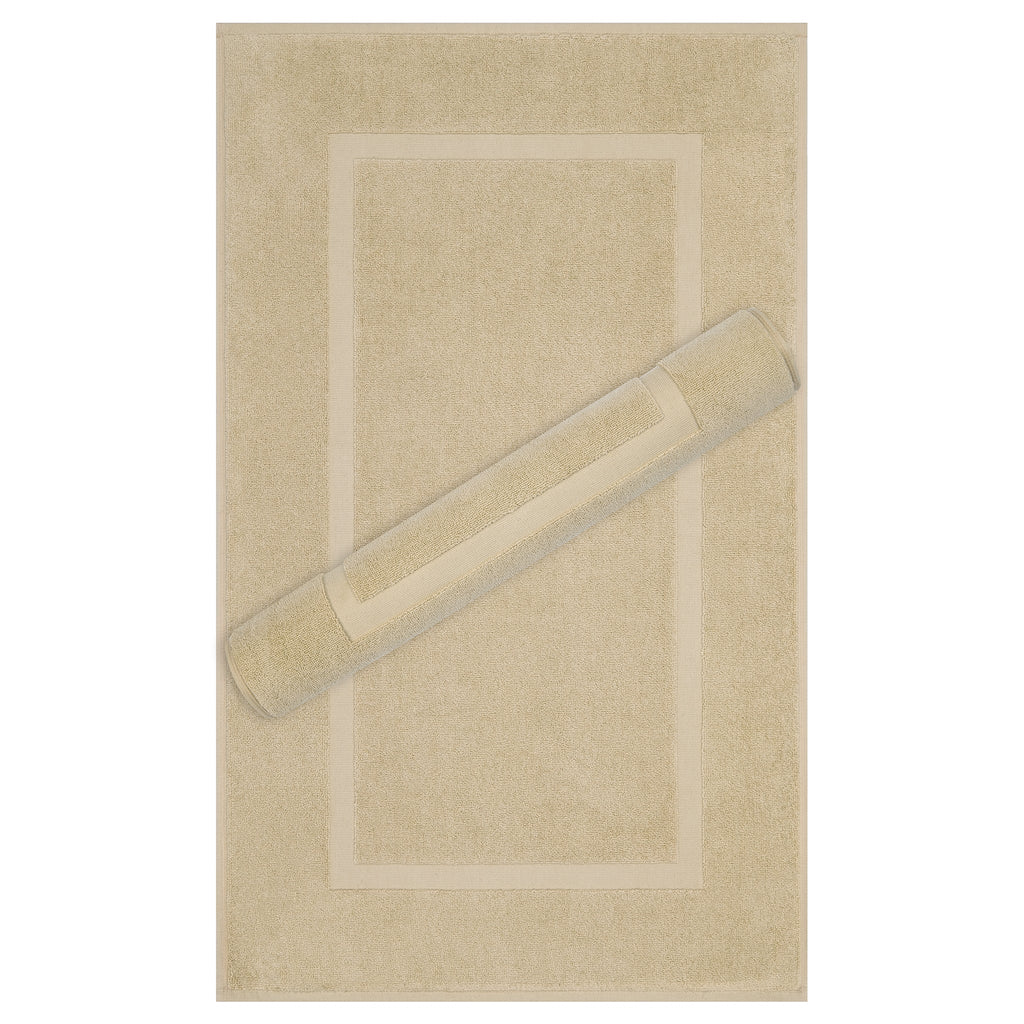 American Soft Linen Bekos 100% Cotton Bath Mat Set, 2 Piece 20x34 inches Bath Mats for Bathroom