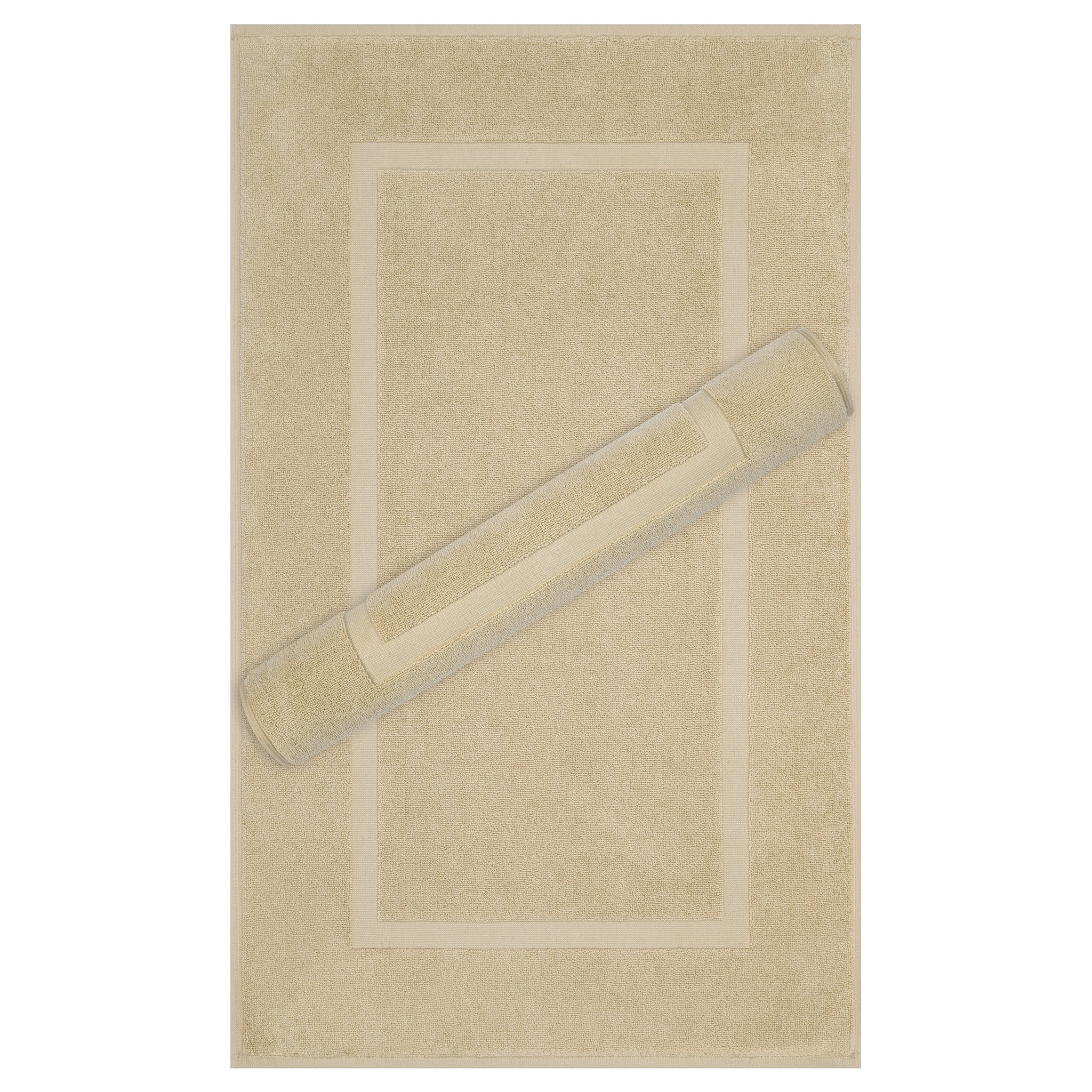 American Soft Linen Bekos 100% Cotton Bath Mat Set, 2 Piece 20x34 inches Bath Mats for Bathroom