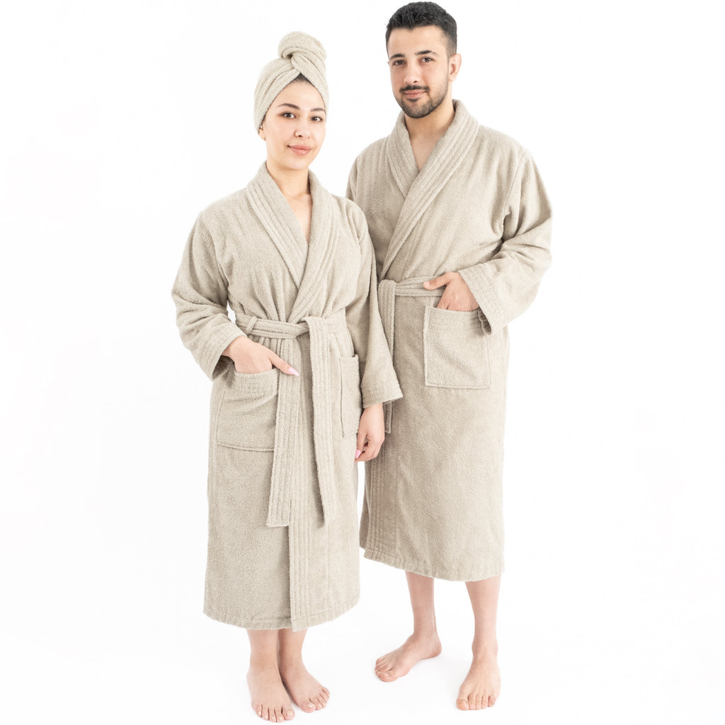 American Soft Linen, 100% Cotton Robes for Women and Men, Soft Lightweight Unisex Couple Turkish Bathrobes Wholesale