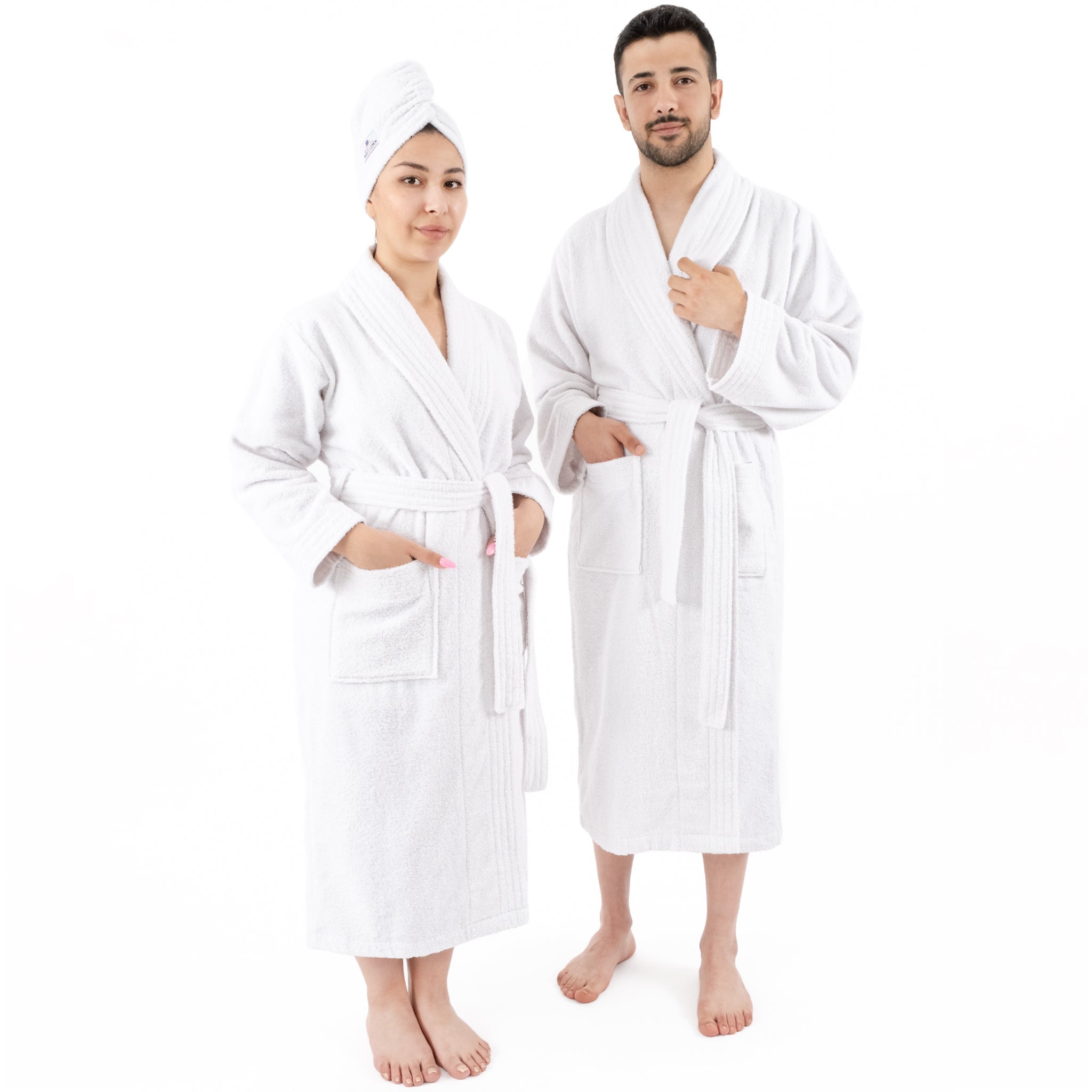 American Soft Linen, 100% Cotton Robes for Women and Men, Soft Lightweight Unisex Couple Turkish Bathrobes Wholesale