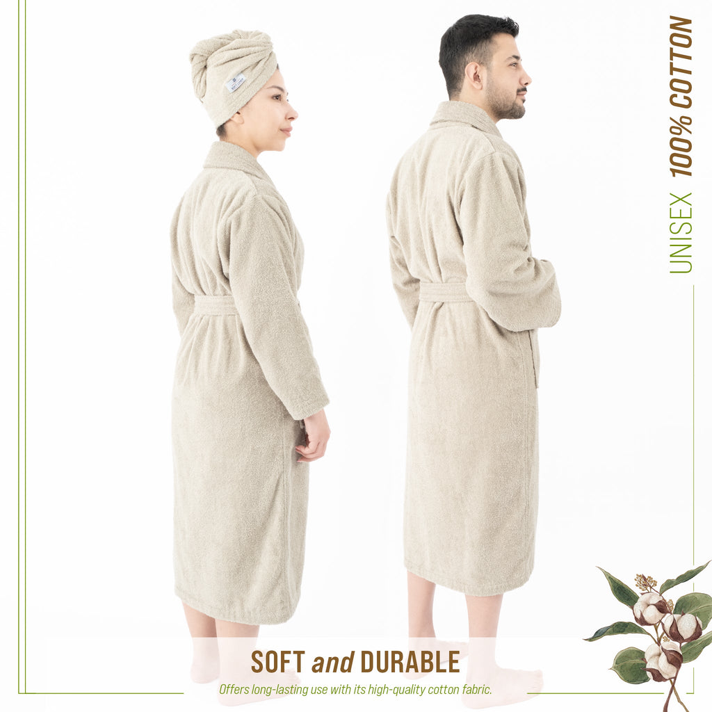 American Soft Linen, 100% Cotton Robes for Women and Men, Soft Lightweight Unisex Couple Turkish Bathrobes Wholesale