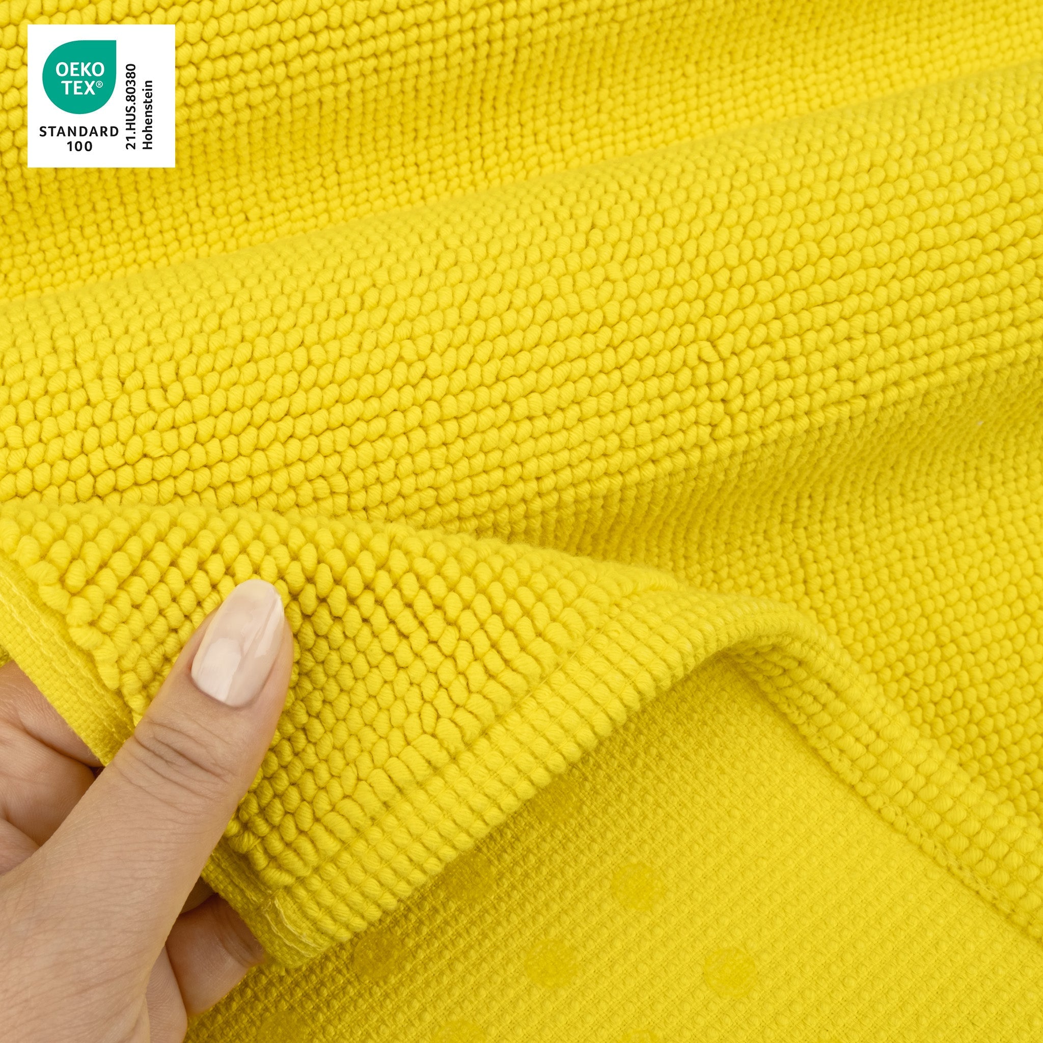 American Soft Linen 100% Cotton Bath Mat Rugs, 17x24 inches with Silicone Backing, Soft Absorbent Grip-Enhanced Bath Mats for Bathroom