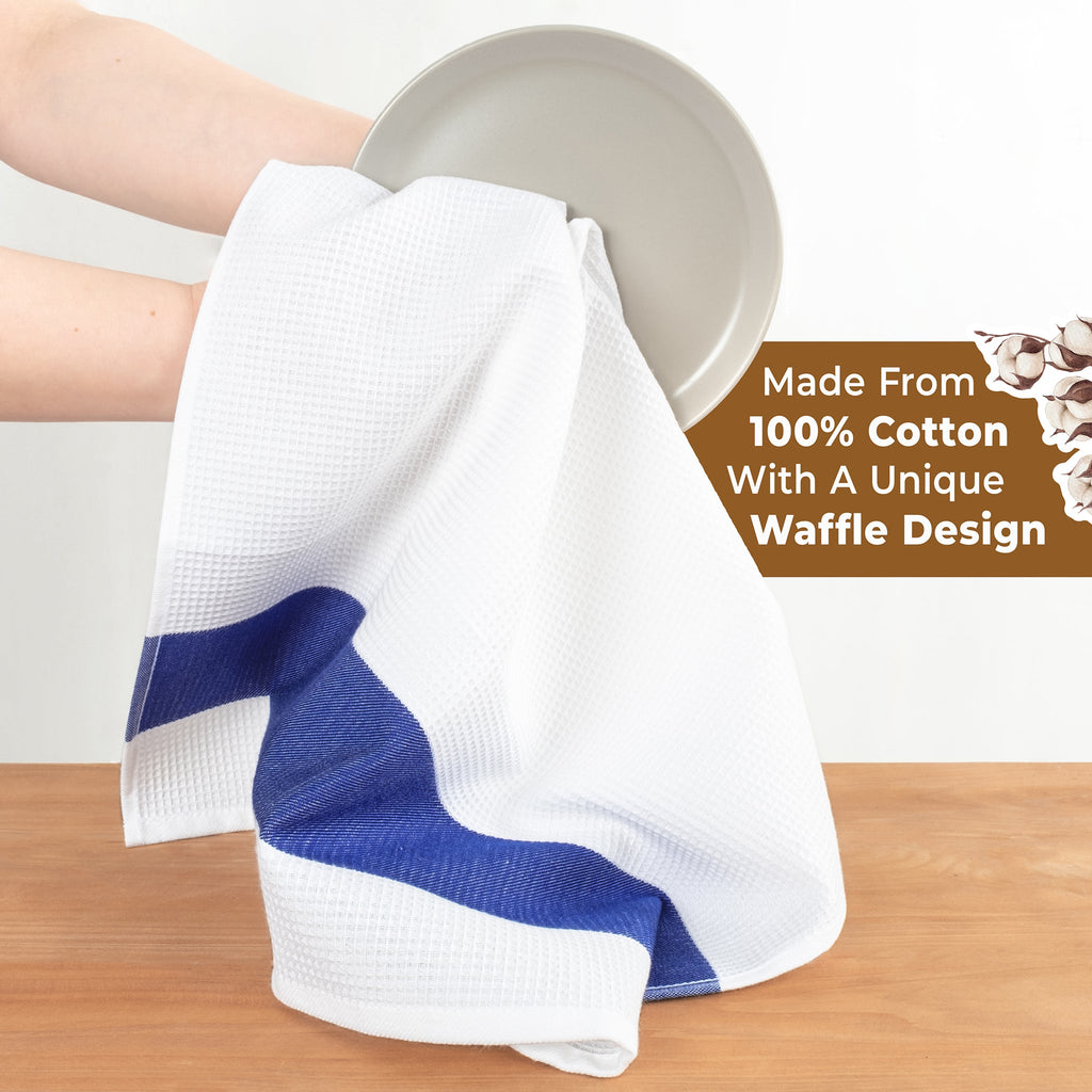 American Soft Linen 4 Packed Dish Towels, 100% Cotton Dish Cloths for Kitchen (BEST PRICE💖 )