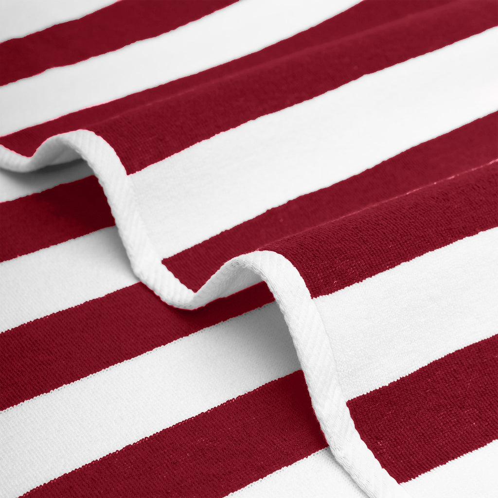 American Soft Linen, Premium Cotton 4 Pack Beach Towels, 30" x 60" Cabana Striped Pool Towels