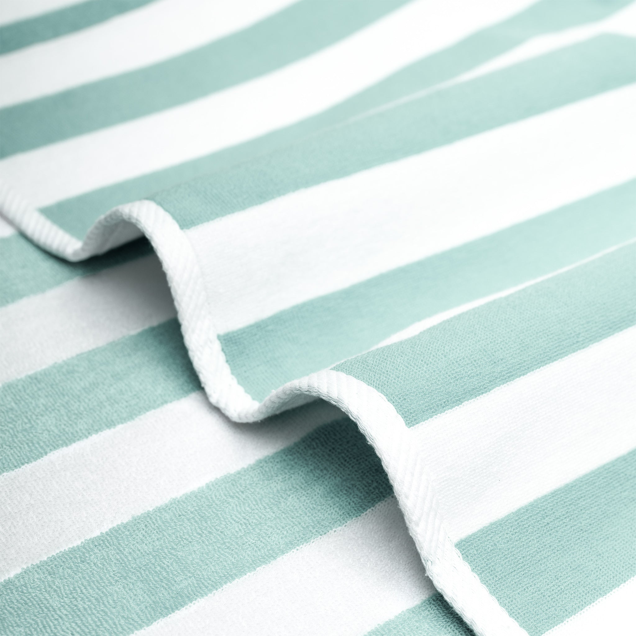 American Soft Linen, Premium Cotton 4 Pack Beach Towels, 30" x 60" Cabana Striped Pool Towels