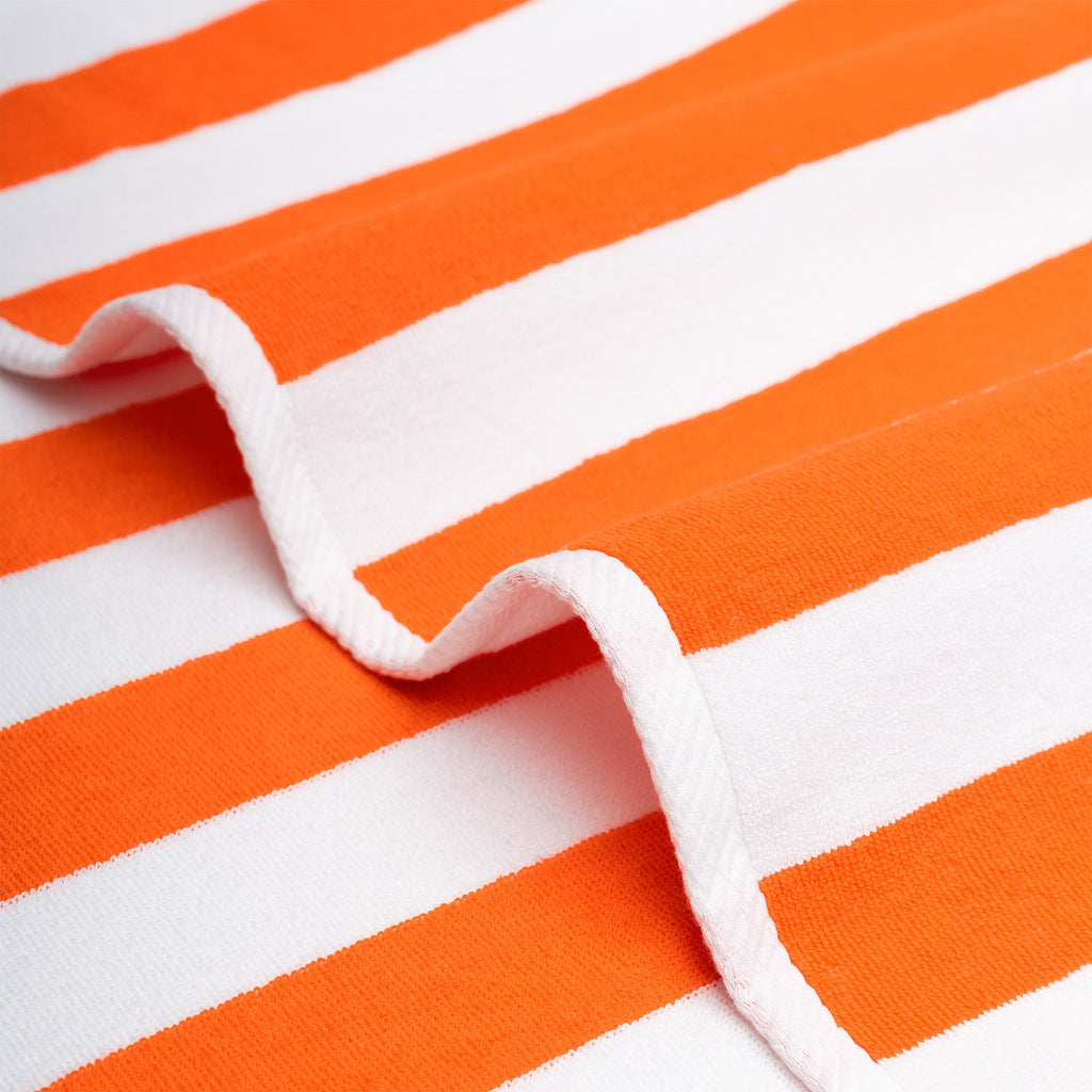 American Soft Linen, Premium Cotton 4 Pack Beach Towels, 30" x 60" Cabana Striped Pool Towels