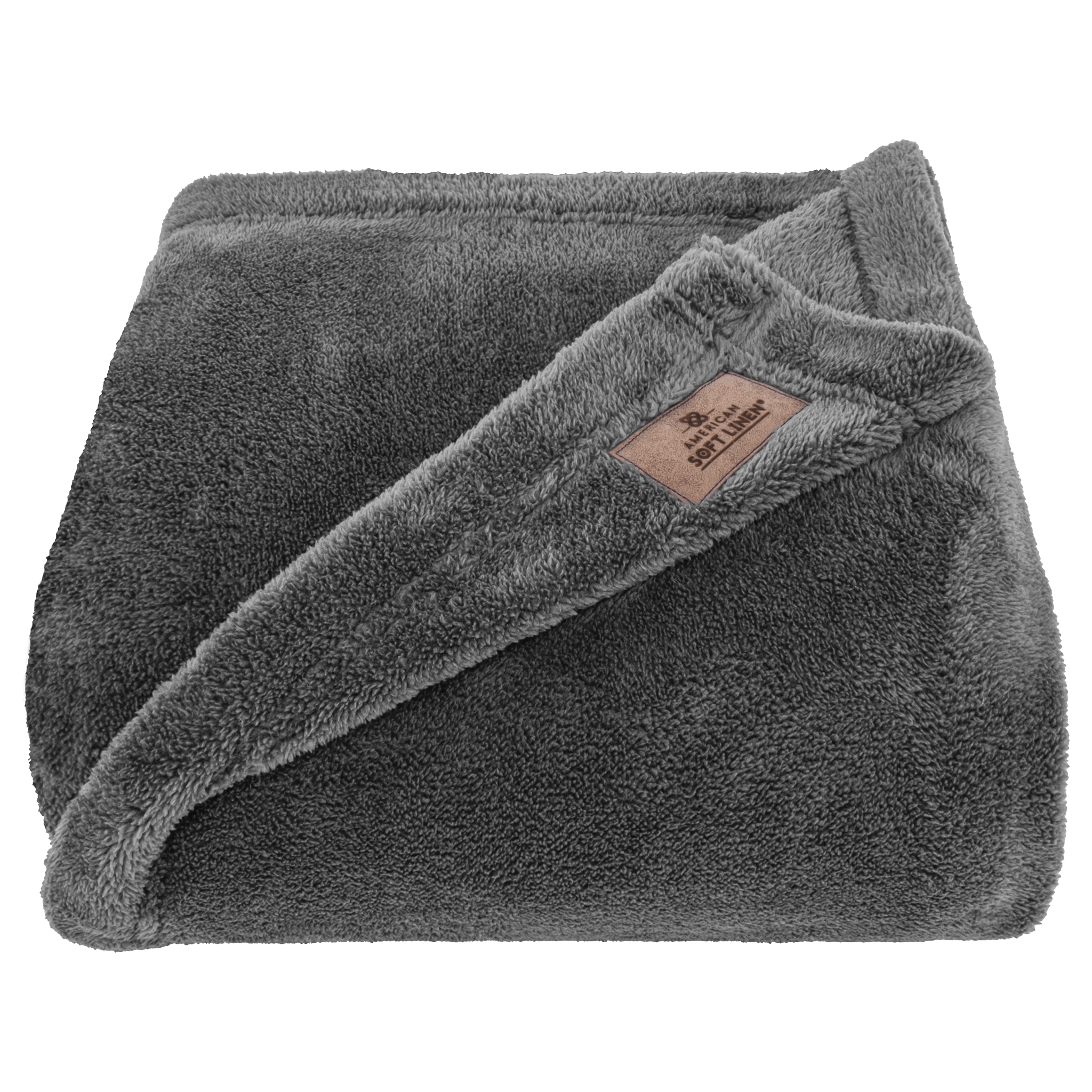 American Soft Linen Bedding Fleece Blanket, Plush Fuzzy Cozy Soft Blanket for Bed, Sofa, Couch