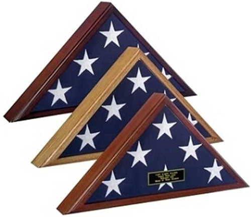 American Flag Display Case, Flag Display case, Wood Flag Display case