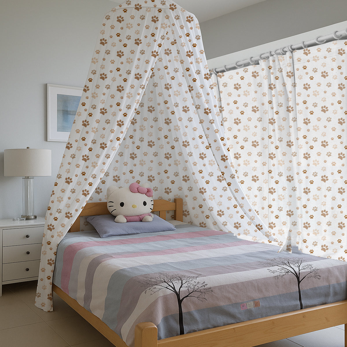 Animal Paws Printed Canopy