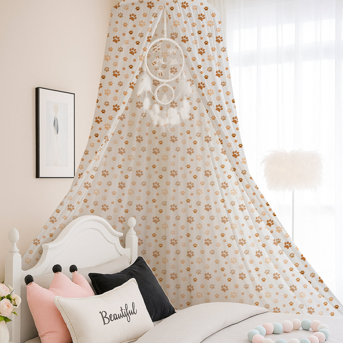 Animal Paws Printed Canopy