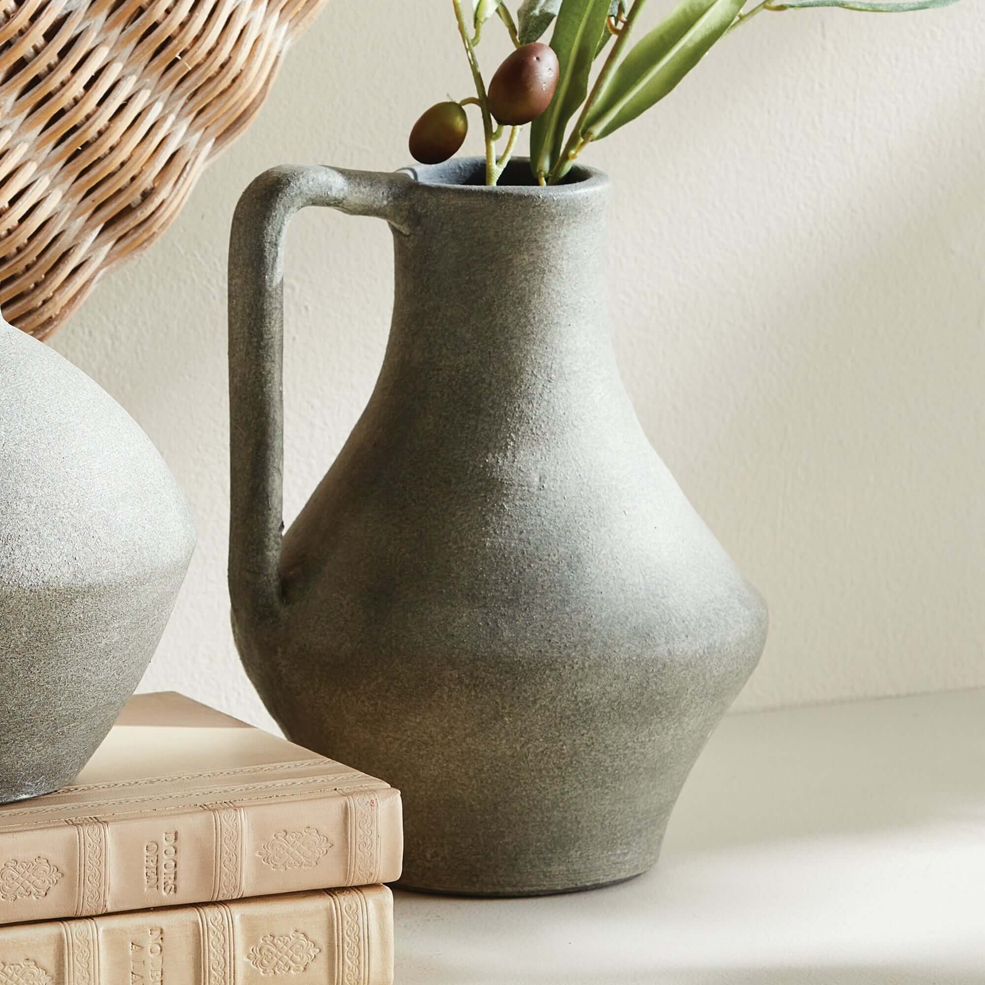 Antique Mediterranean Amphora Water Jug Vase