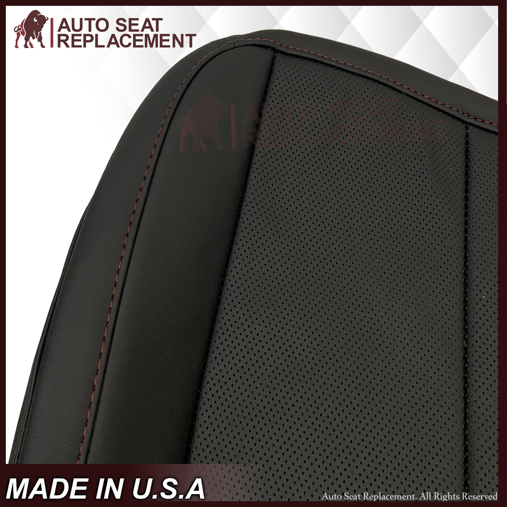 2013-2017 GMC Terrain Denali Replacement Seat Cover: Black Perforated
