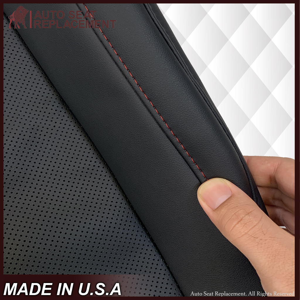 2013-2017 GMC Terrain Denali Replacement Seat Cover: Black Perforated