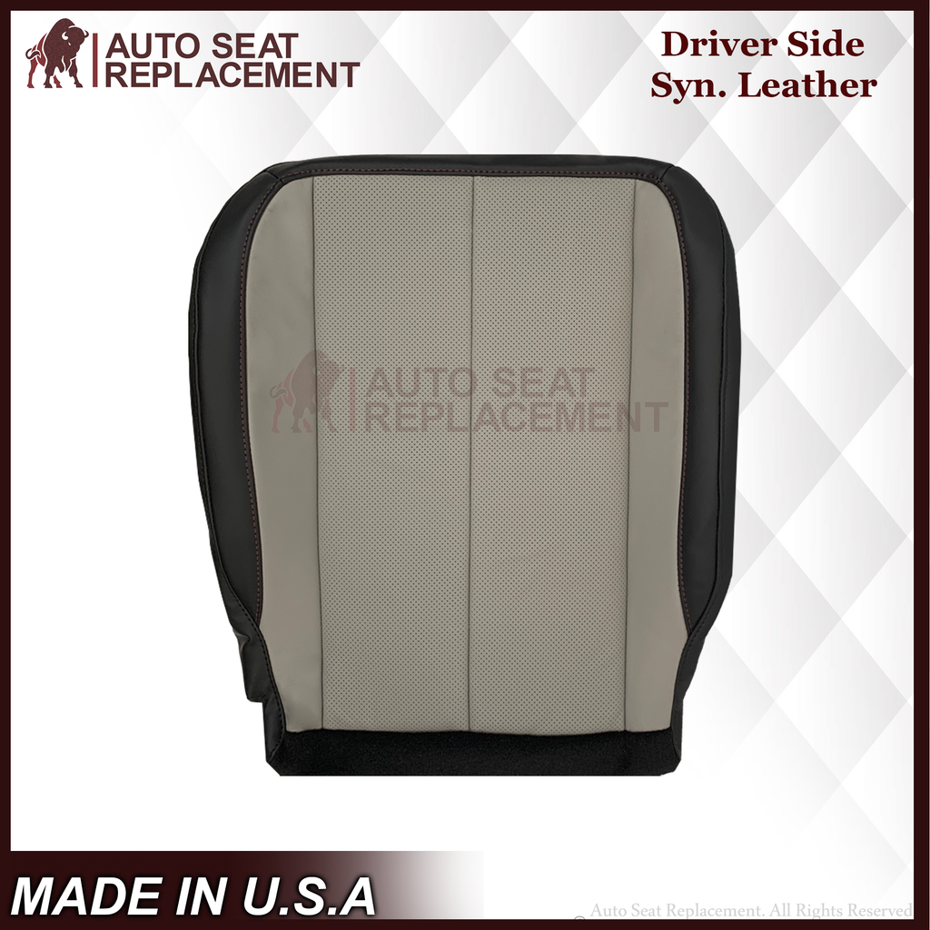 2010-2016 Fits Chevy Equinox LTZ Replacement Seat Cover: 2-Tone Black & Gray Perforated