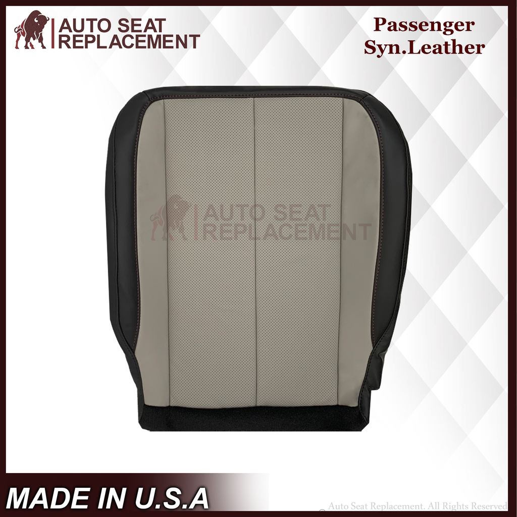2010-2016 Fits Chevy Equinox LTZ Replacement Seat Cover: 2-Tone Black & Gray Perforated
