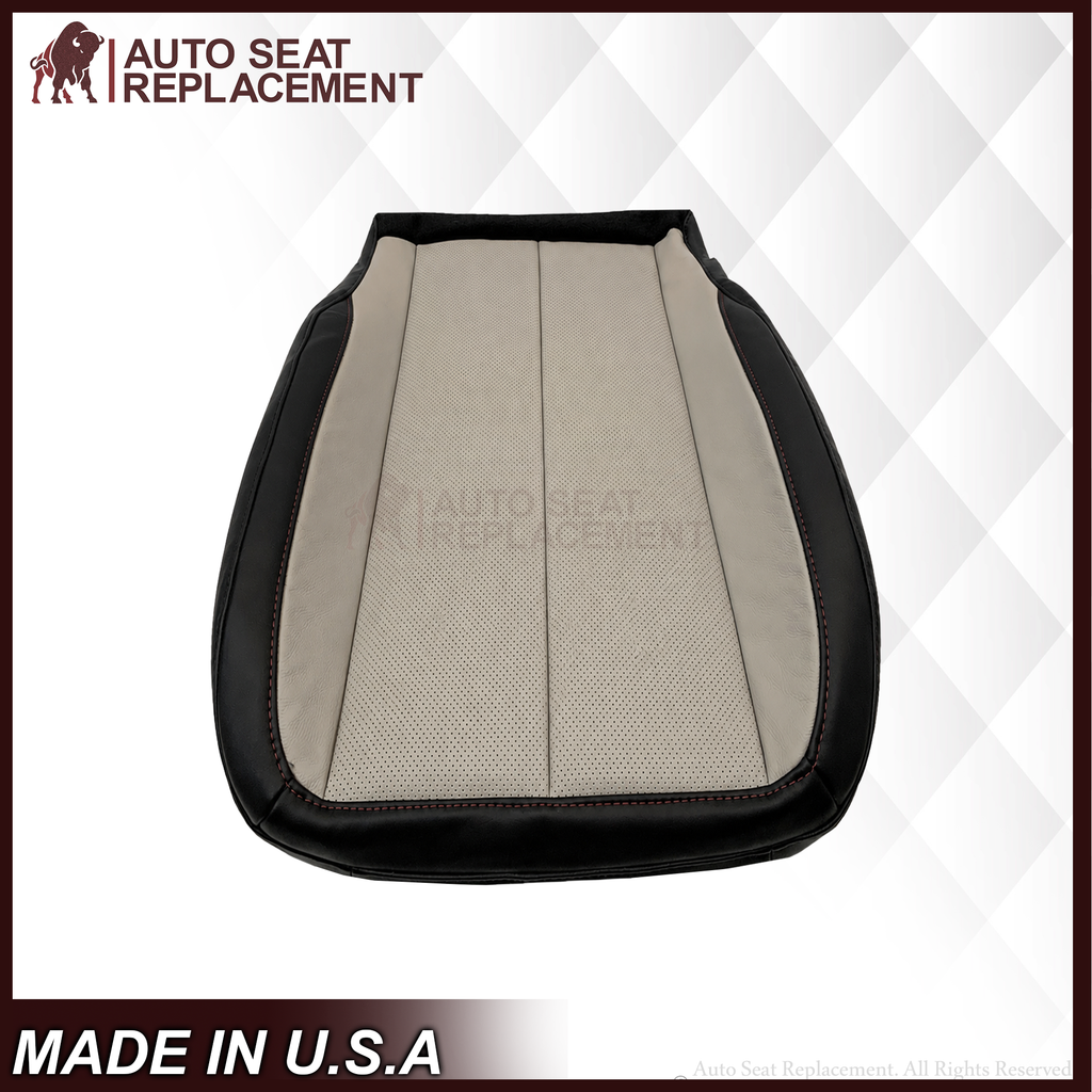 2010-2016 Fits Chevy Equinox LTZ Replacement Seat Cover: 2-Tone Black & Gray Perforated