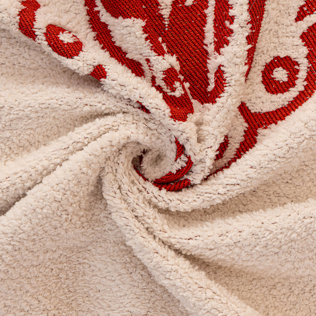 Chinese New Year Sofa Throw Cover Blanket, Decor Festive Red Fu Pattern Couch Cover