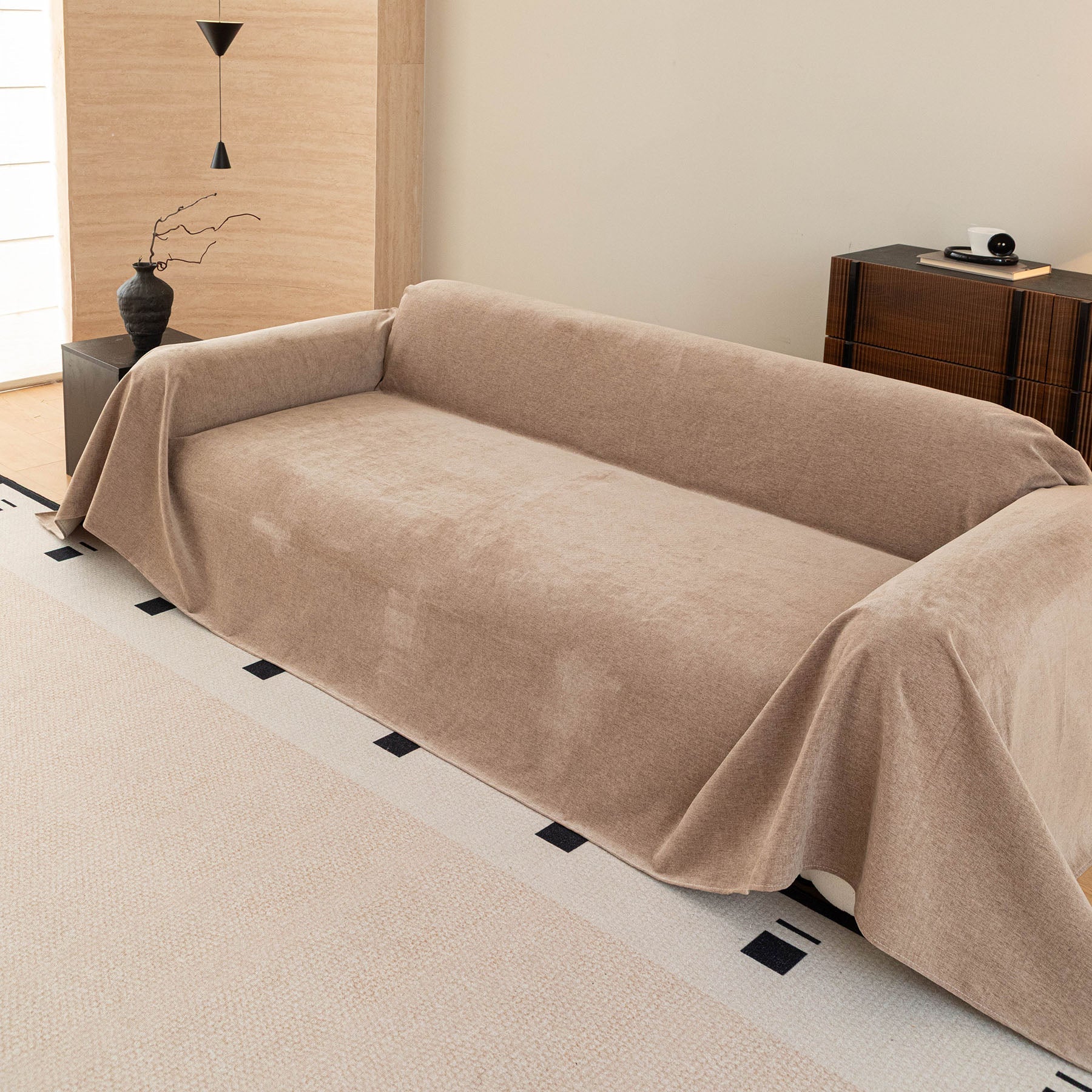 Luxury Pet Friendly Couch Cover, Non-Slip Furniture Protector Blanket for Pets, Kids