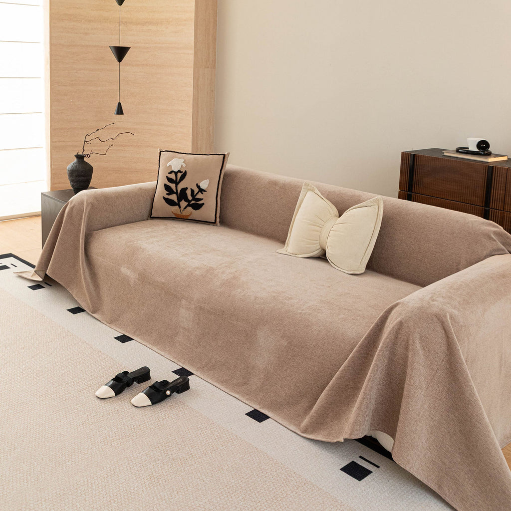 Luxury Pet Friendly Couch Cover, Non-Slip Furniture Protector Blanket for Pets, Kids