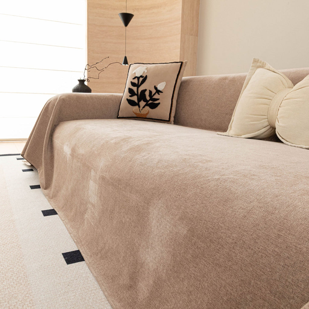 Luxury Pet Friendly Couch Cover, Non-Slip Furniture Protector Blanket for Pets, Kids