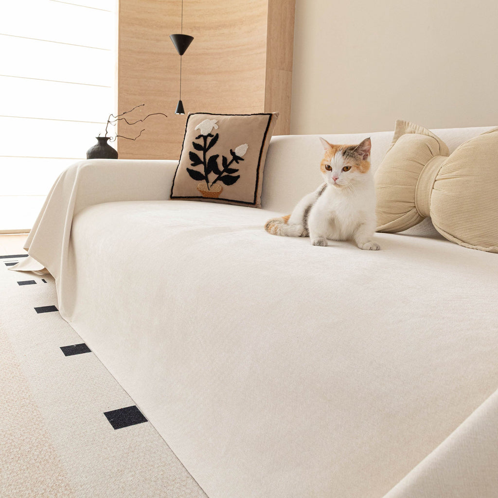 Luxury Pet Friendly Couch Cover, Non-Slip Furniture Protector Blanket for Pets, Kids