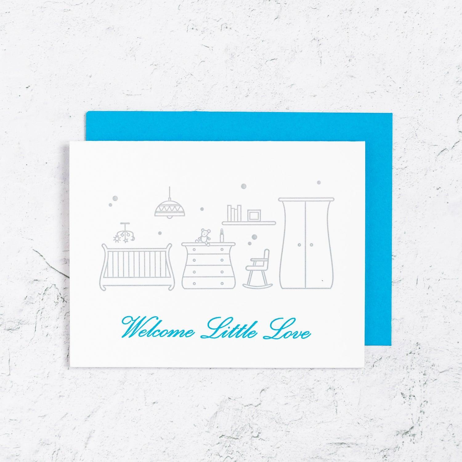 Welcome Little One Nursery Card