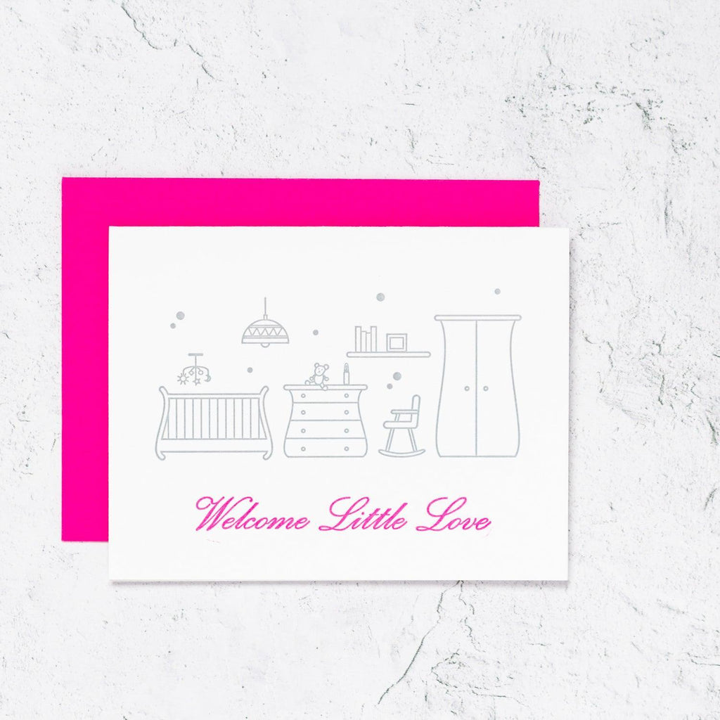 Welcome Little One Nursery Card