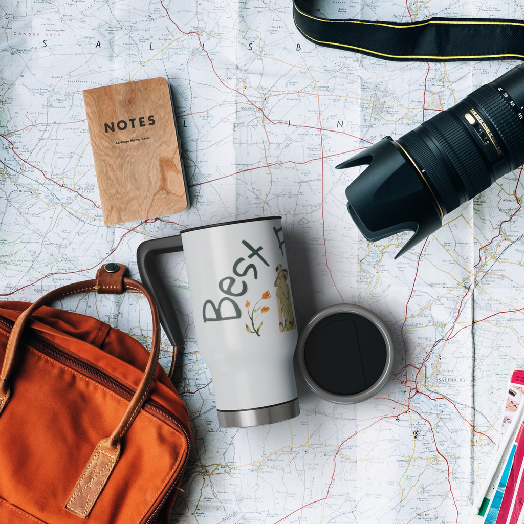 Best Friends Vintage Style 14 oz Travel Mug Tumbler