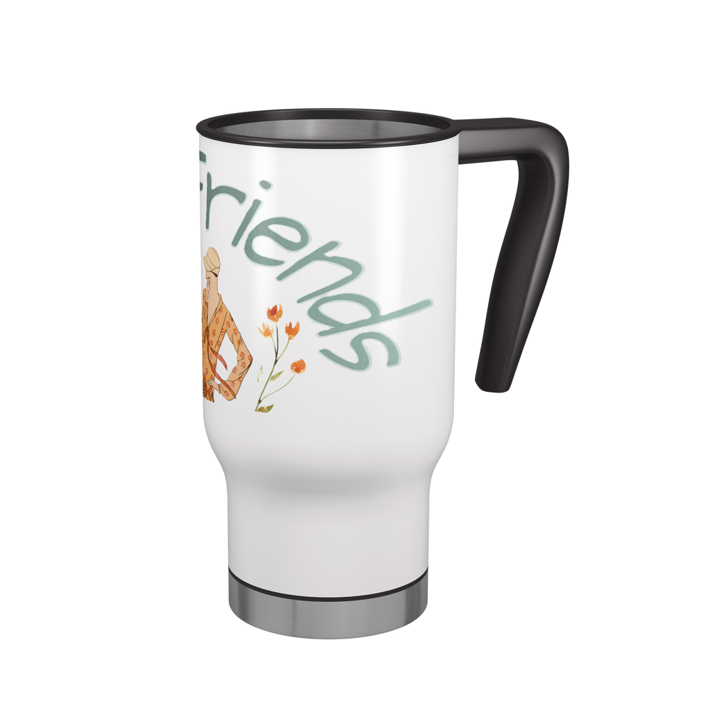 Best Friends Vintage Style 14 oz Travel Mug Tumbler