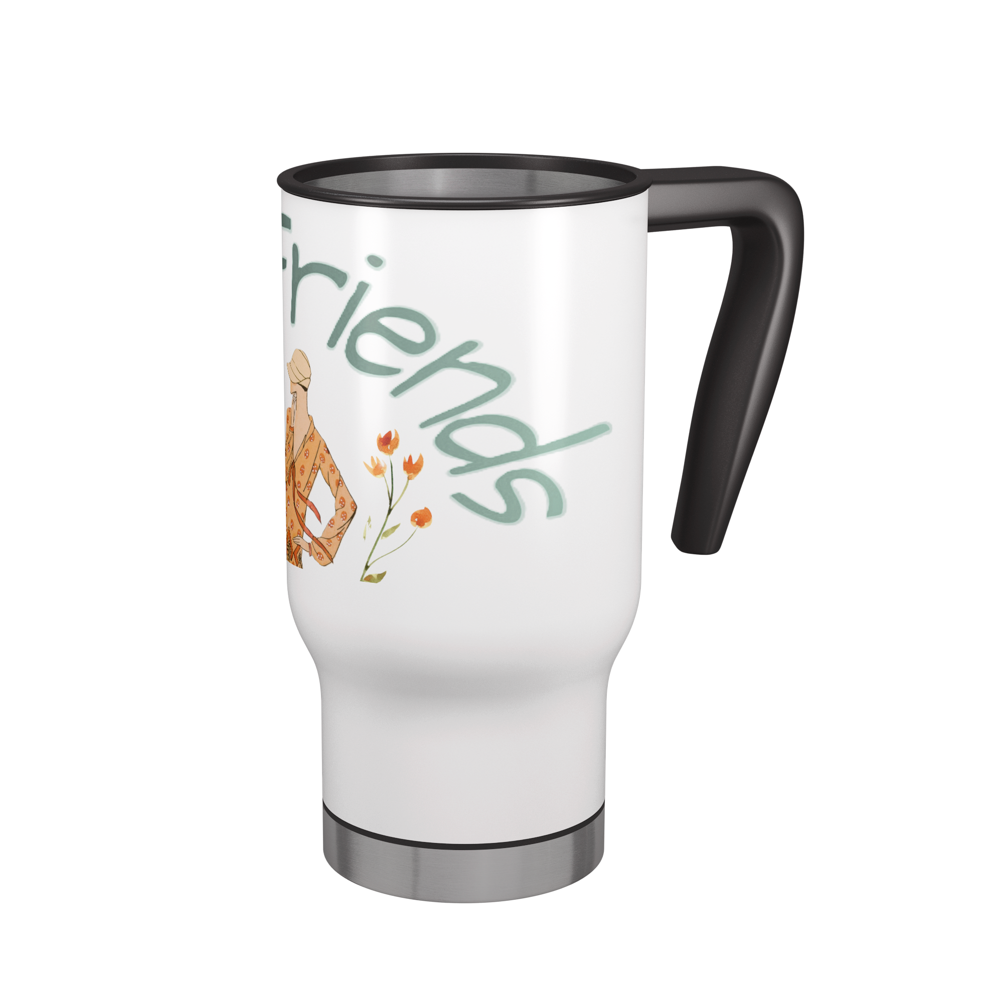 Best Friends Vintage Style 14 oz Travel Mug Tumbler