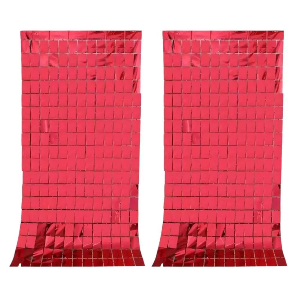 Birthday Party Shimmer Wall Curtains 2-Pack