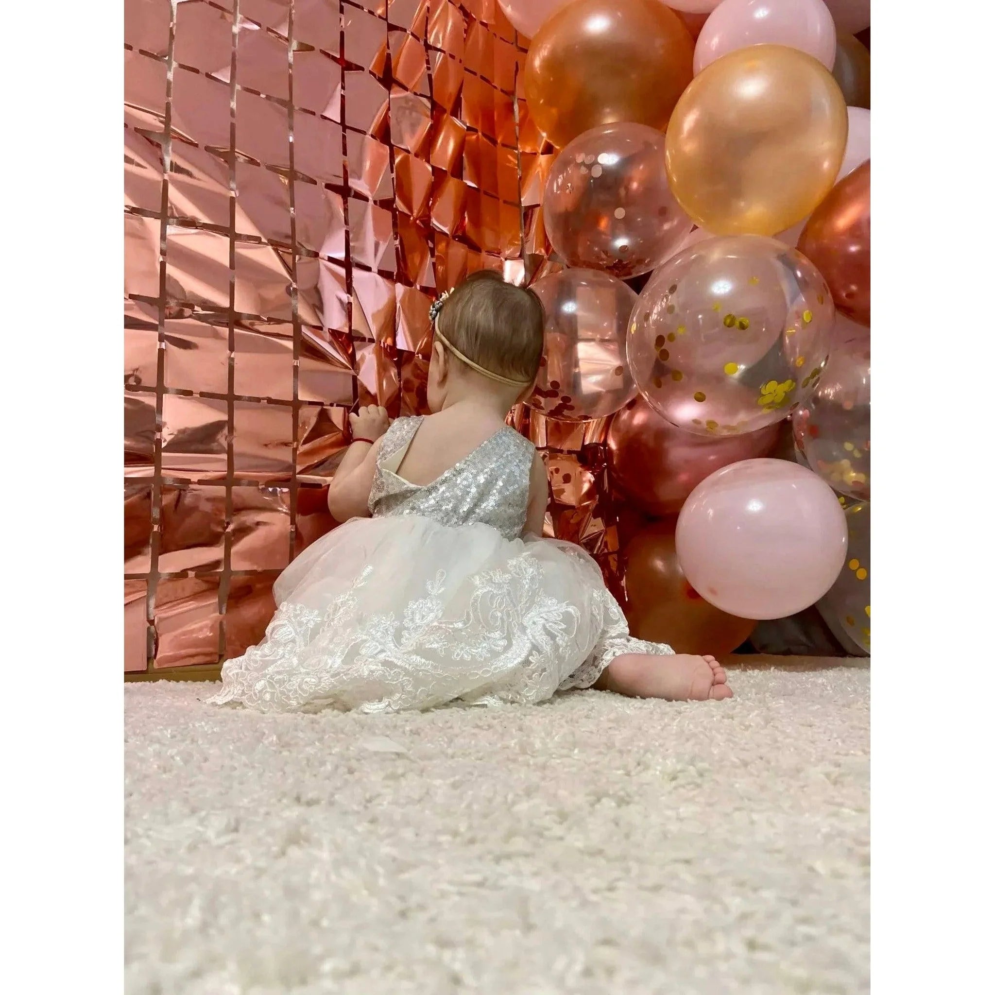 Birthday Party Shimmer Wall Curtains 2-Pack