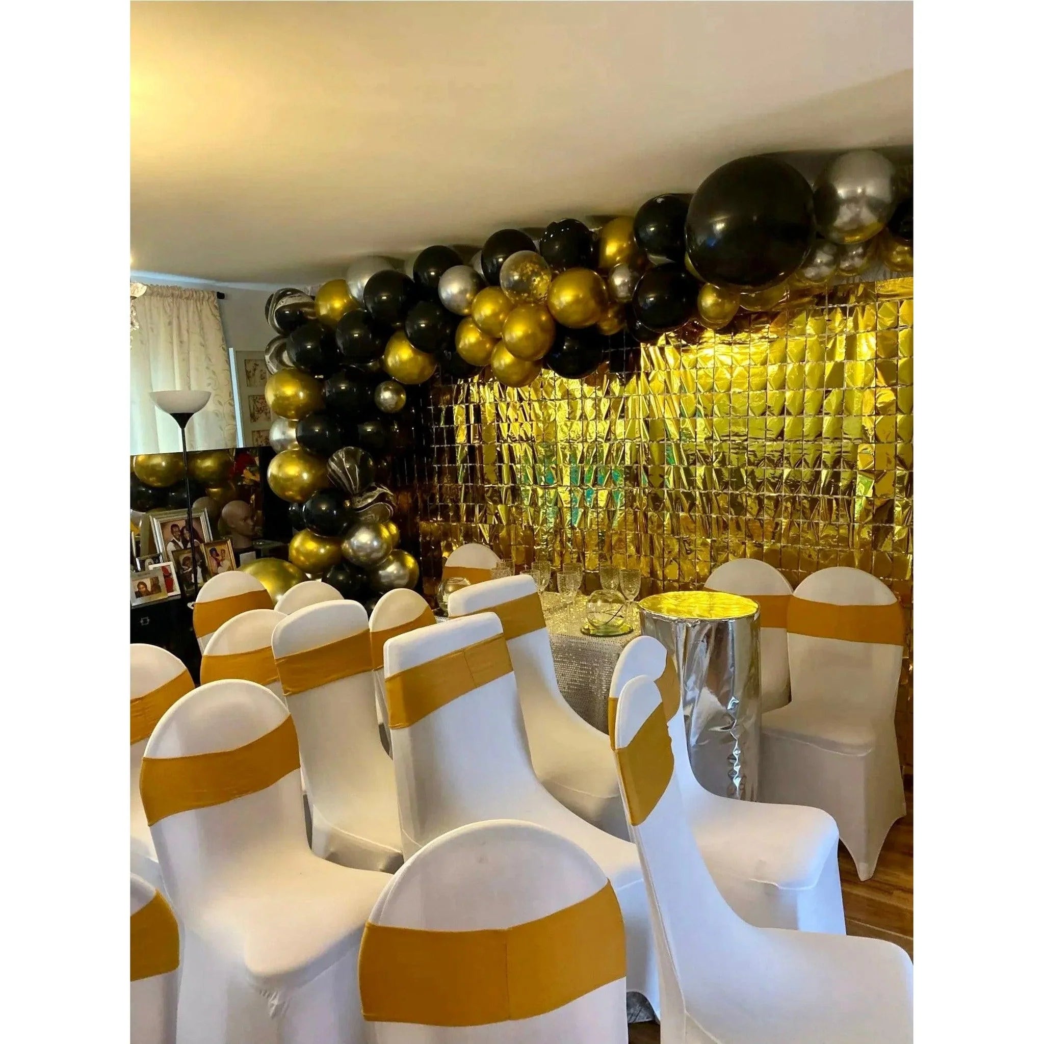 Birthday Party Shimmer Wall Curtains 2-Pack