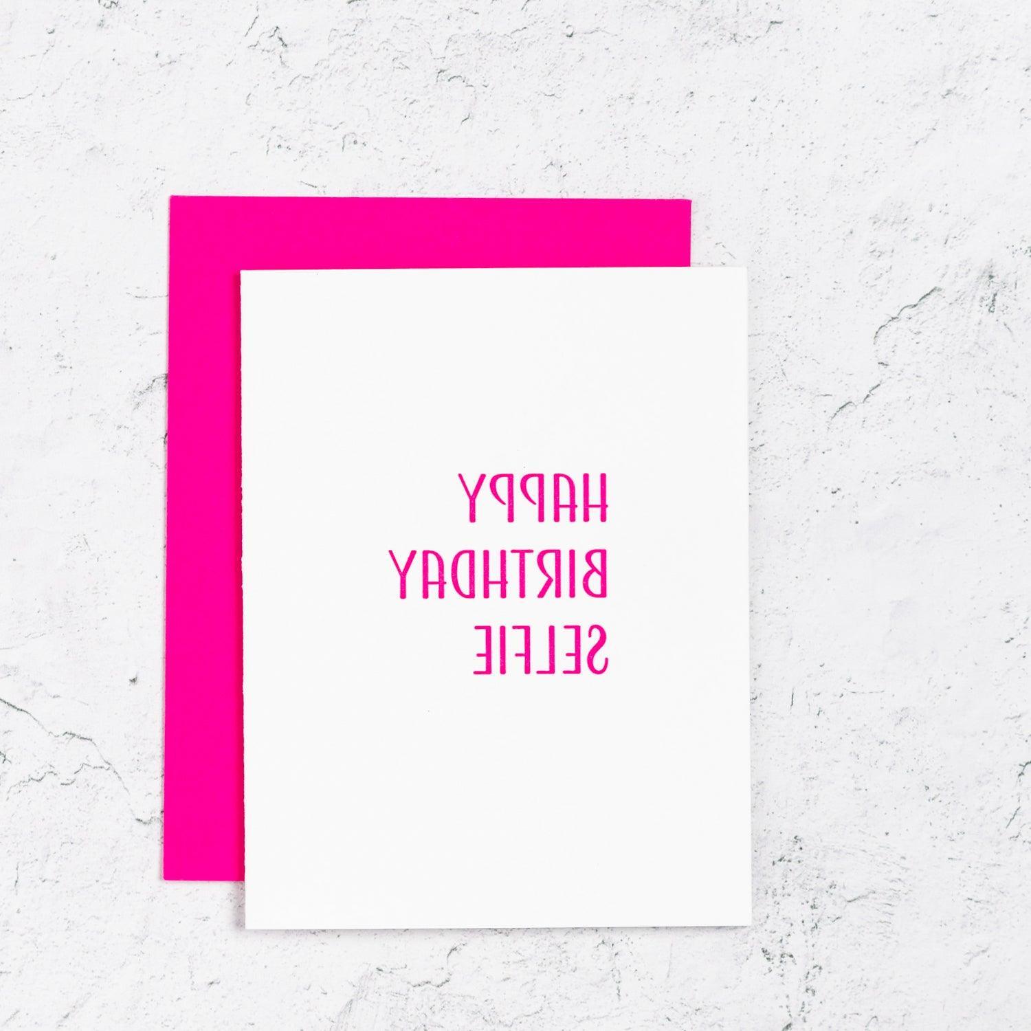 Happy Birthday Selfie Card