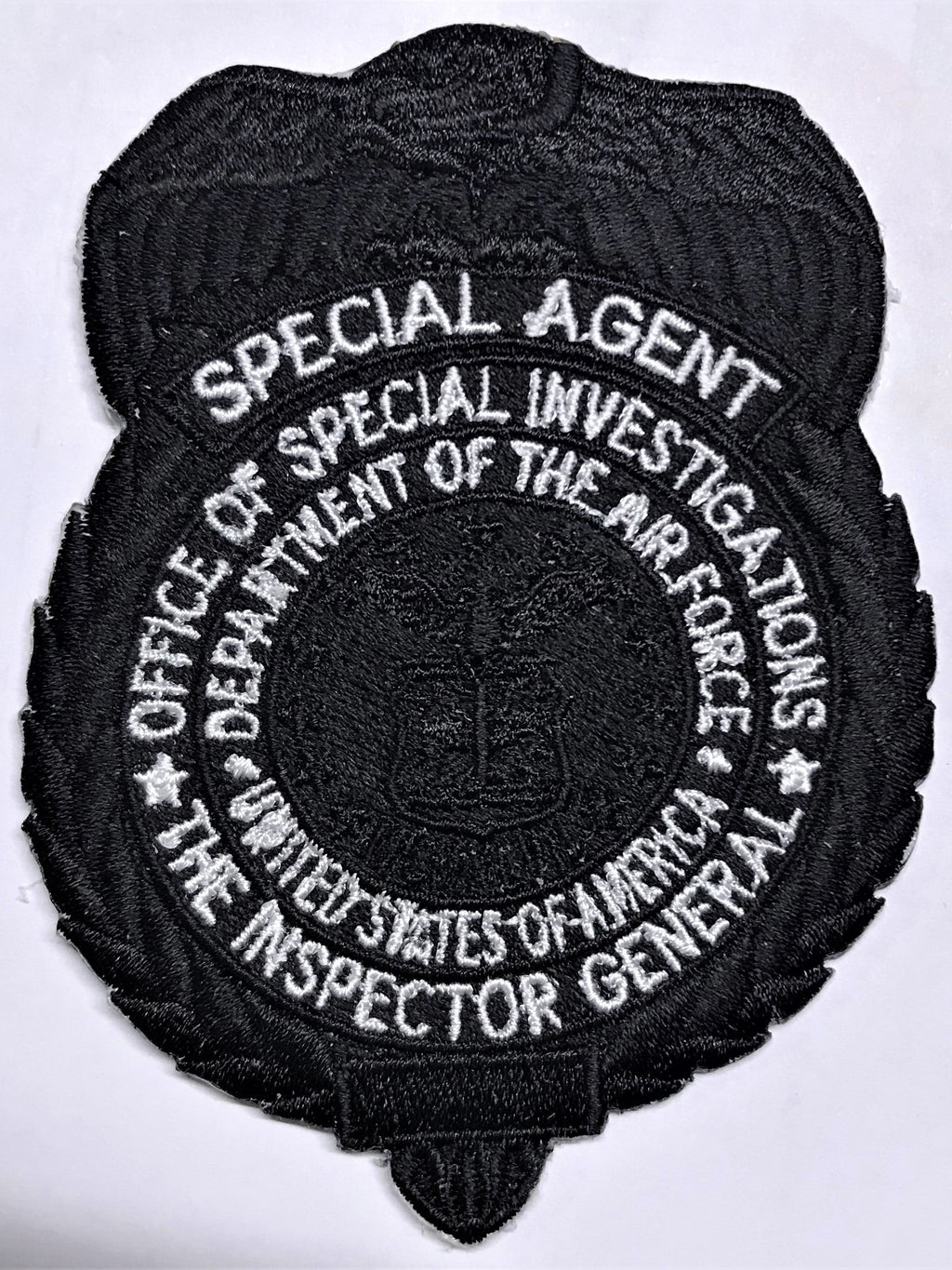 Tactical Black OSI Badge Patch (Velcro Backed)