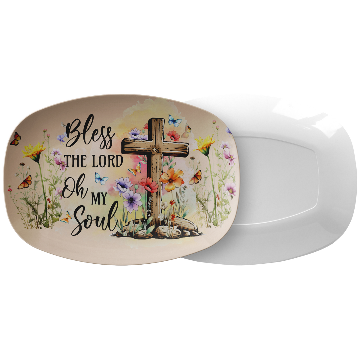 Bless the Lord Oh My Soul 10" x 14" Oval Serving Platter