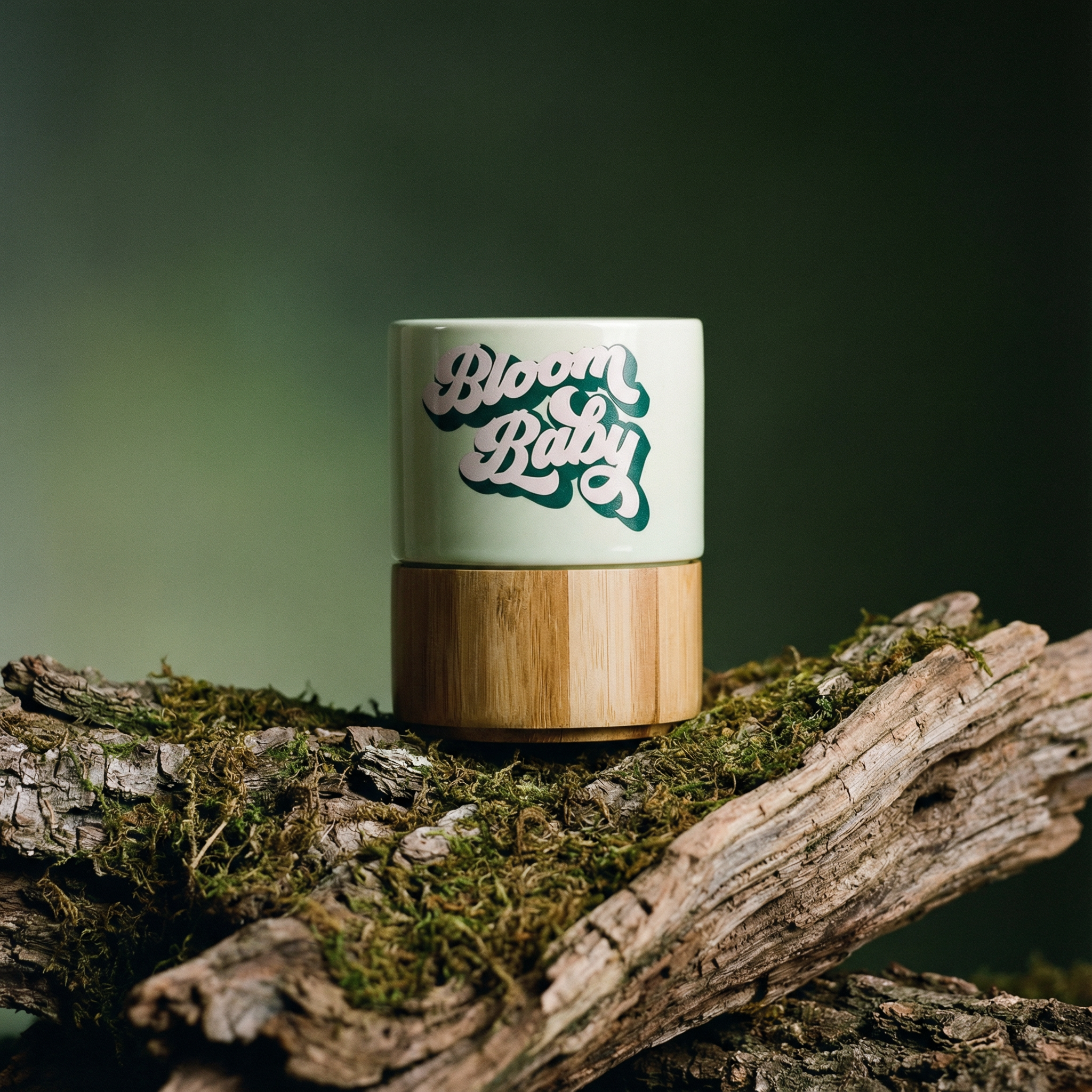 Bloom Baby Petite Ceramic Mug with Bamboo Base