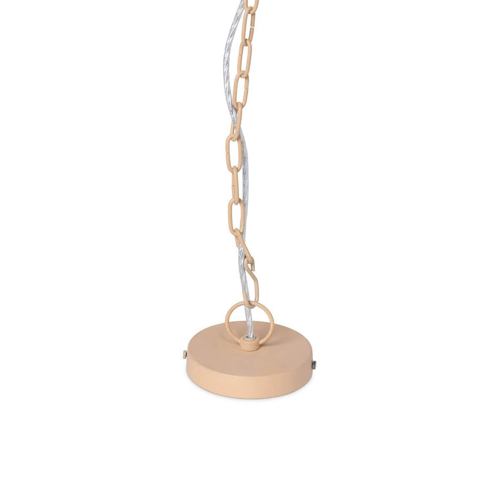 Boho Wood Beaded Chandelier