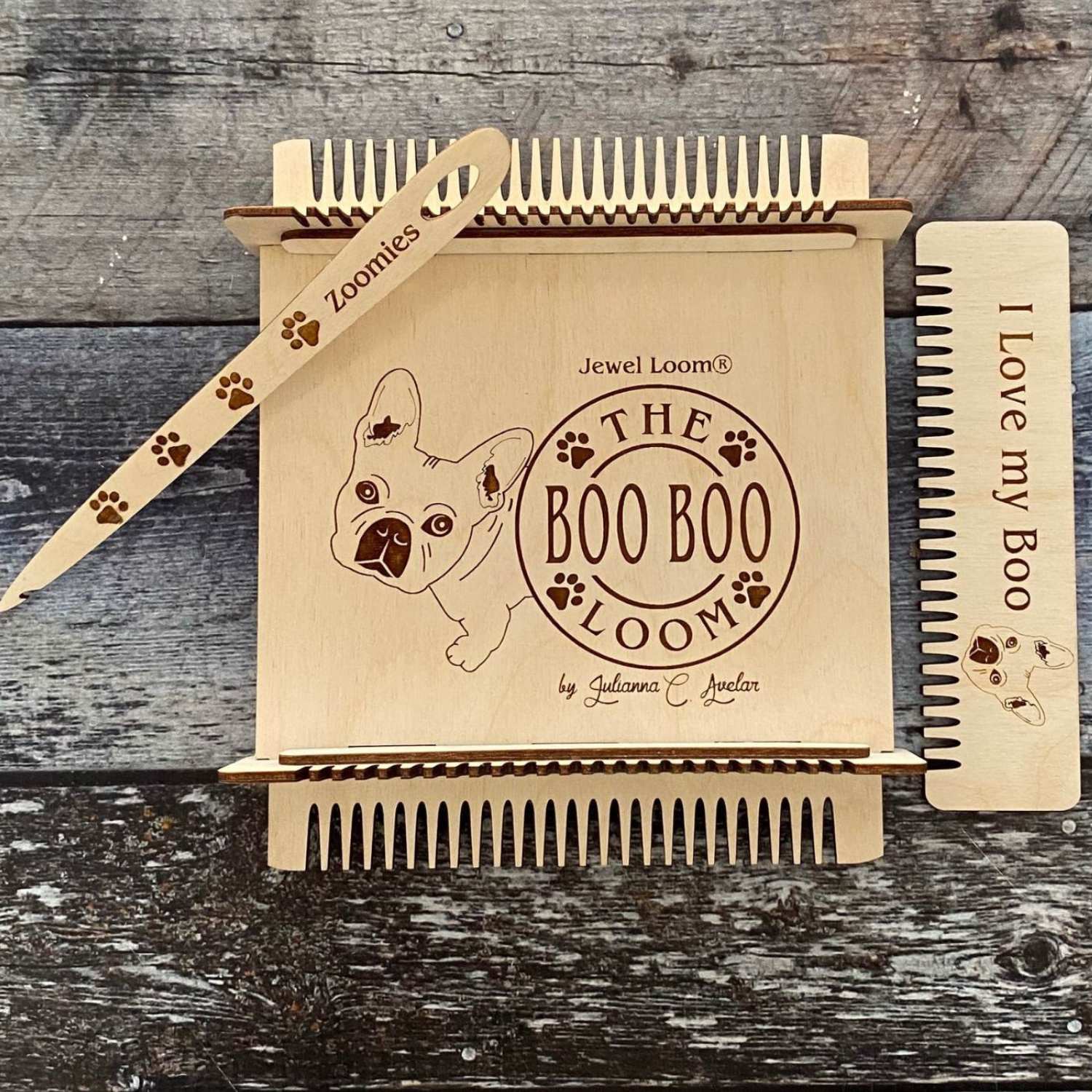 Jewel Loom Wood Bead Weaving Loom Boo Boo Coaster Maker Loom