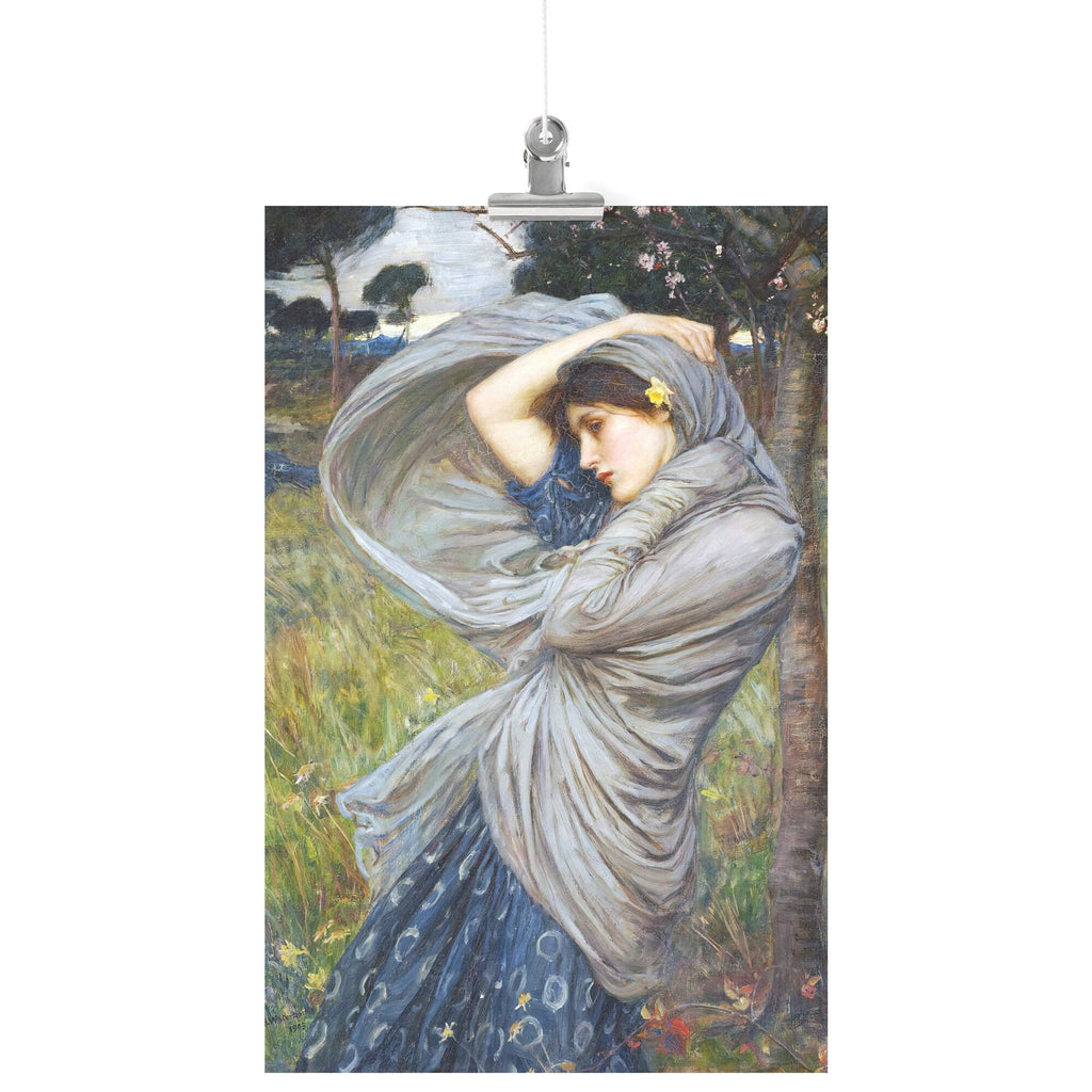 "Boreas" by John William Waterhouse Matte Poster