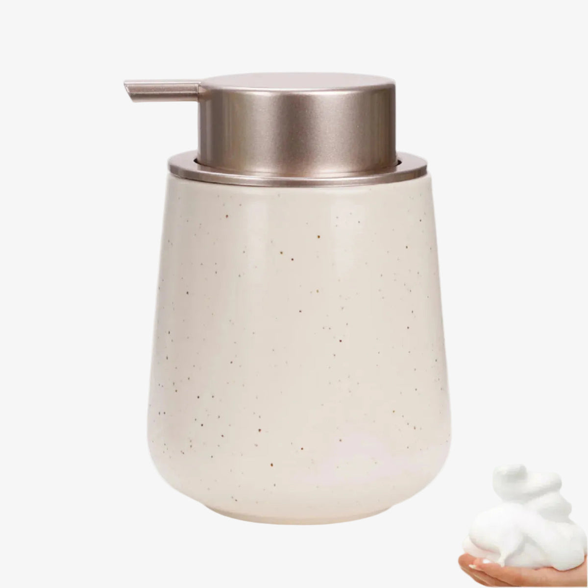 BosilunLife Foaming Soap Dispenser 12oz Recycled Ceramic Eco-Clay