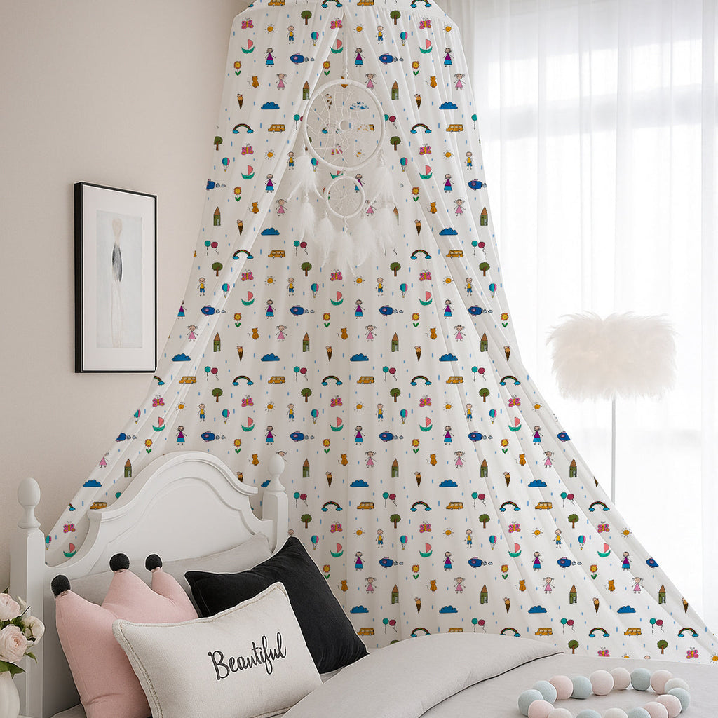 Boy & Girl Kids Printed Canopy