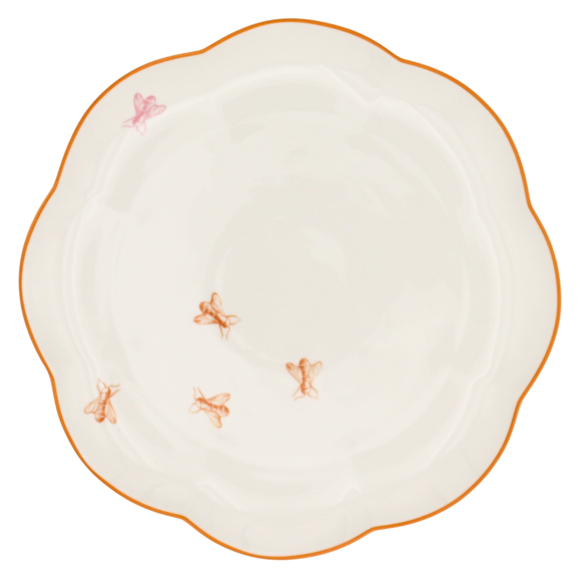 Bumble Voyage Scalloped Dinner Plate - Set of 4 (+1 Bonus Plate)